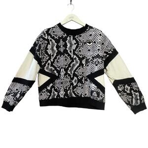 Reebok x Melody Ehsani Snakeskin Color Block Sweatshirt Size XL